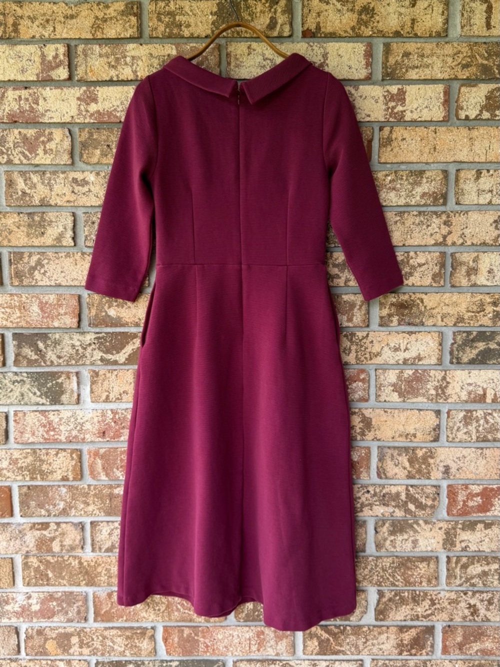 Boden Violet Ottoman Dress Women’s Size 6 Regular Ruby Color Pockets Beautiful! - Picture 7 of 11